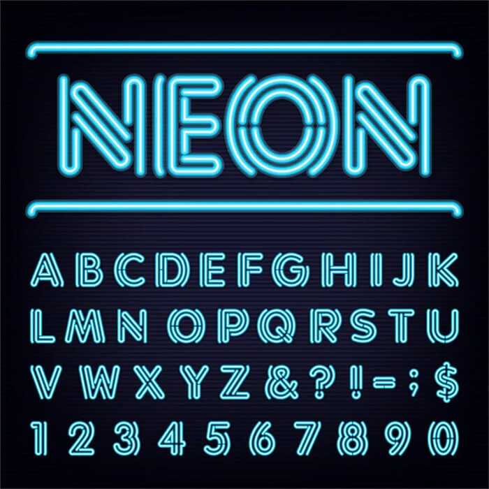 Image of Alphabet Neon Sign