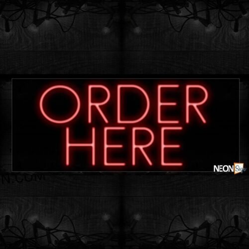 Order Here Neon Sign