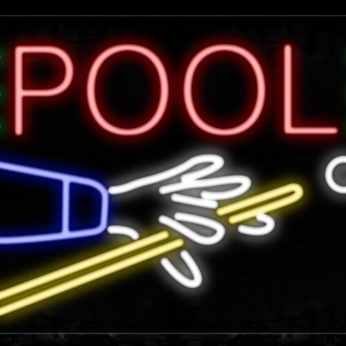 Pool With Logo Neon Sign