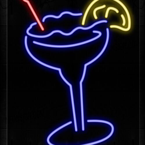 Glass Wine Neon Sign