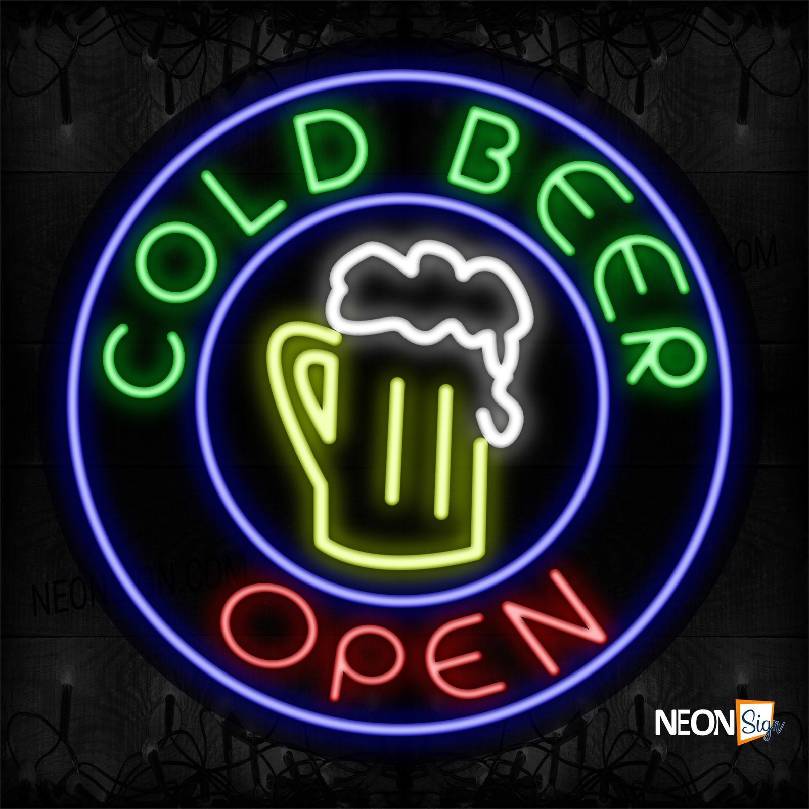 Cold Beer Open Neon Signs