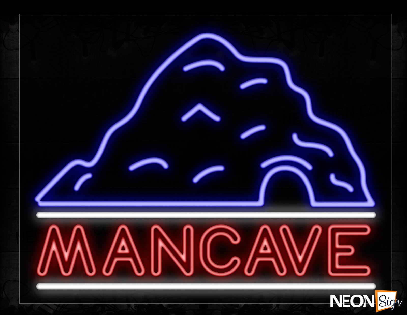 Man Cave All Caps With A Cave Traditional Neon