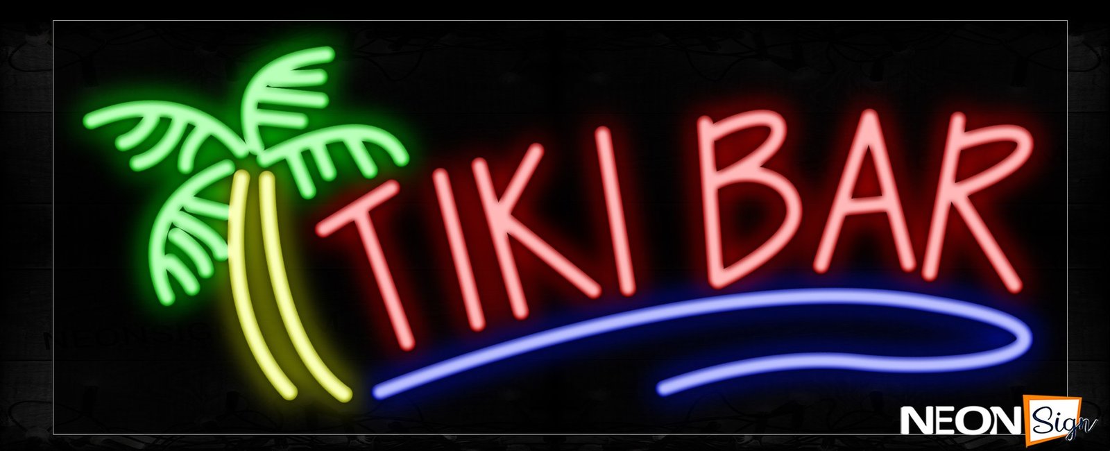 Tiki Bar Open Neon Signs