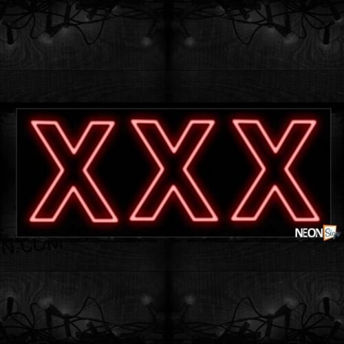 Triple X Border Led Bulb Sign