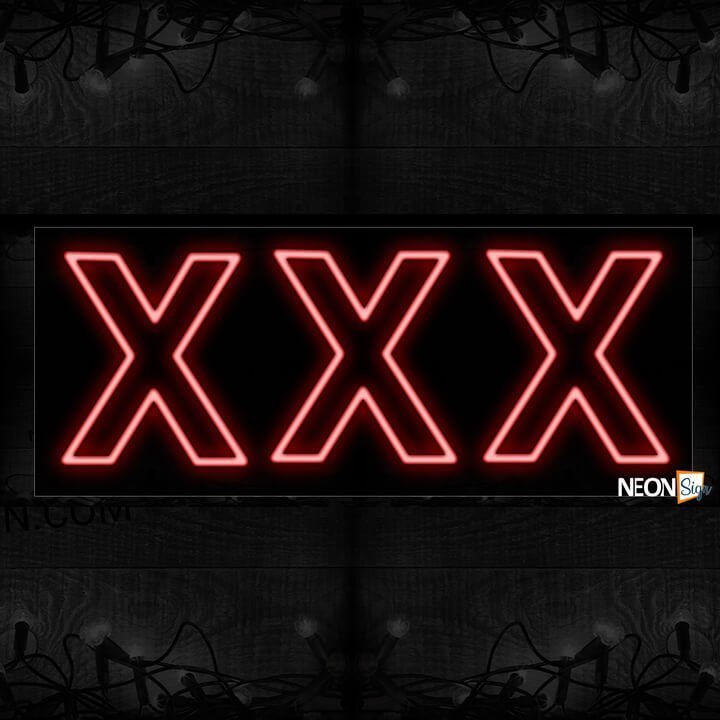 Triple X Border Led Bulb Sign