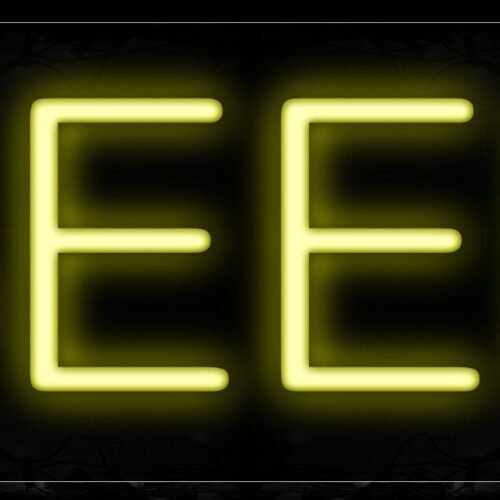 Beer In Yellow Neon Sign