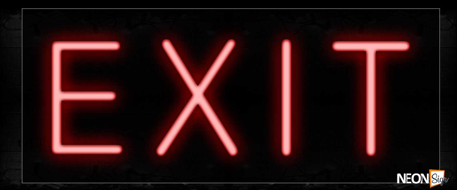 Exit Neon Sign