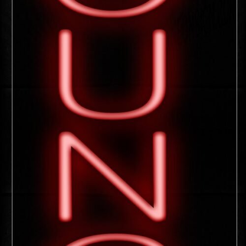 Lounge In Red (Vertical) Neon Sign