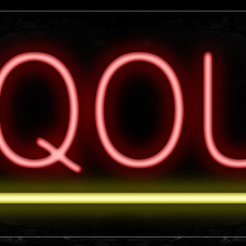 Liquor With Underline Neon Sign