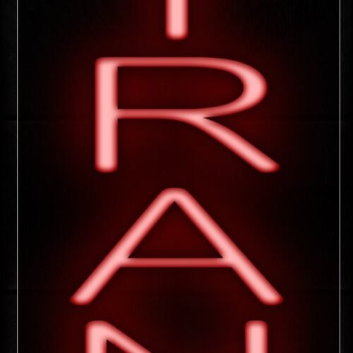 Entrance In Red (Vertical) Neon Sign