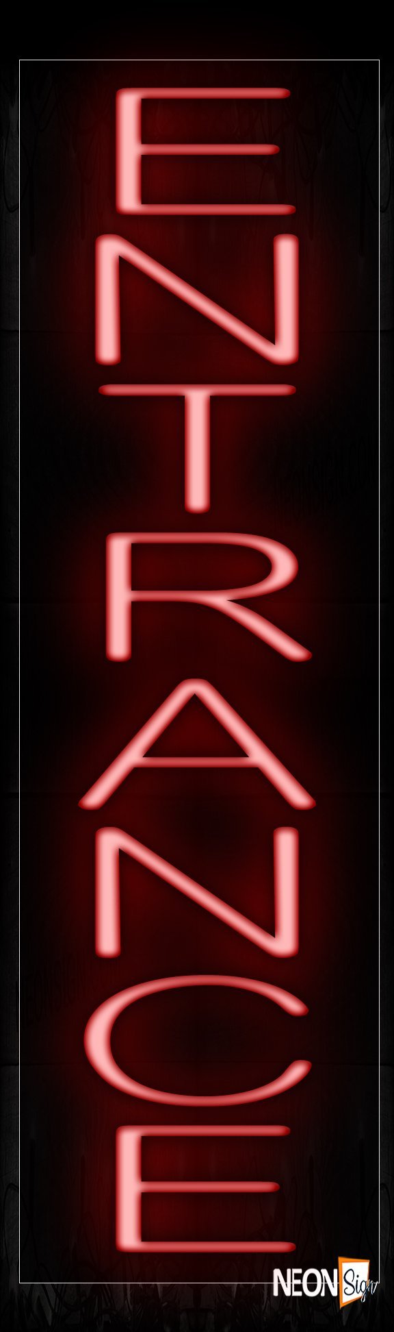 Entrance In Red (Vertical) Neon Sign
