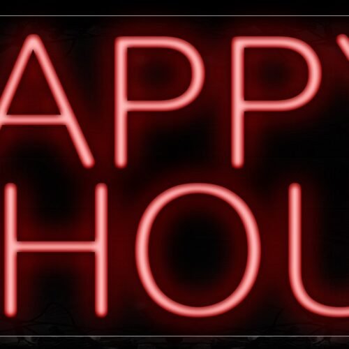 Happy Hour Neon Sign