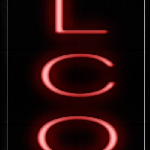 Welcome In Red (Vertical) Neon Sign