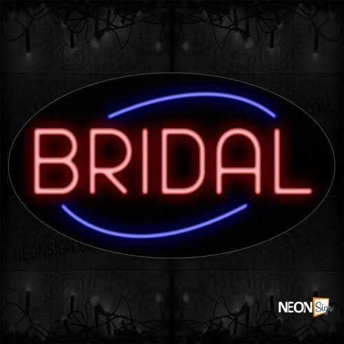 Bridal in red with arc blue Border LED Bulb