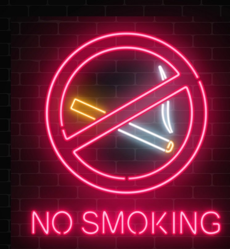 No Smoking Bar Neon Signs