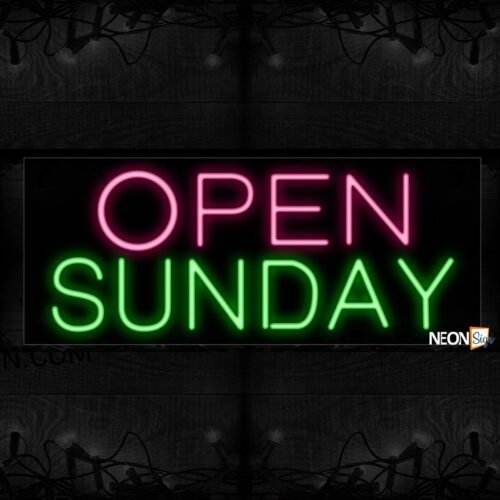Open Sunday Neon Sign