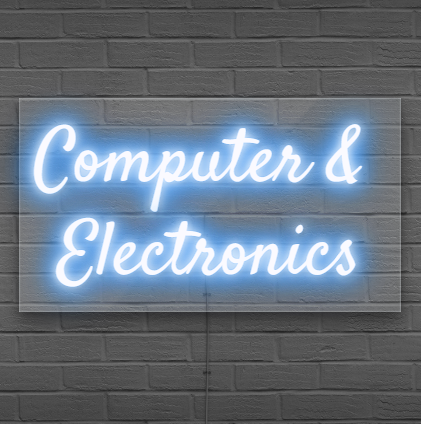 Computer and Electronics Neon Signs