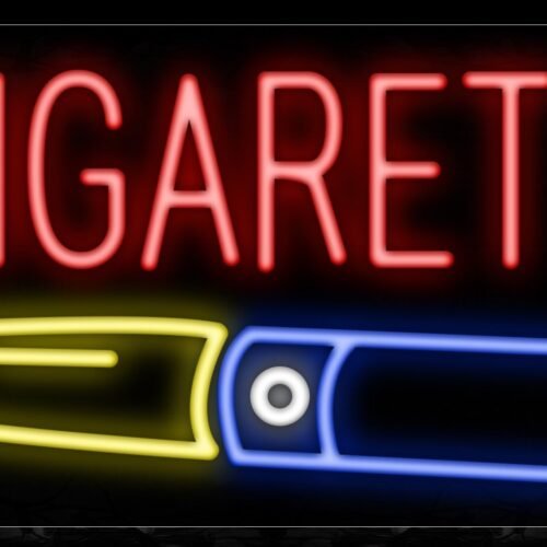 Image of 11385 E-Cigarettes with logo Neon Sign_13x32 Black Backing