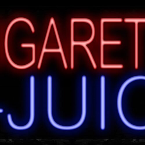 Image of 11386 E-Cigarettes E-Juice Neon Sign_13x32 Black Backing