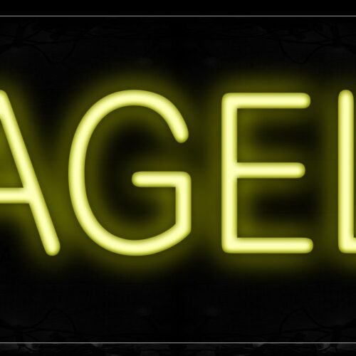 Image of 12007 Bagels Neon Signs_10x24 Black Backing