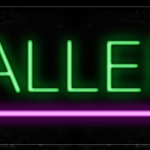 Image of 12067 Gallery And Pink Line Neon Signs_10x24 Black Backing
