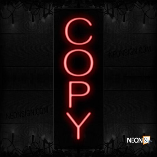 Image of 12219 Copy Neon Signs_8x24 Black Backing