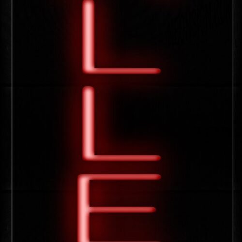 Image of 12236 Gallery Neon Signs - Vertical_8x24 Black Backing