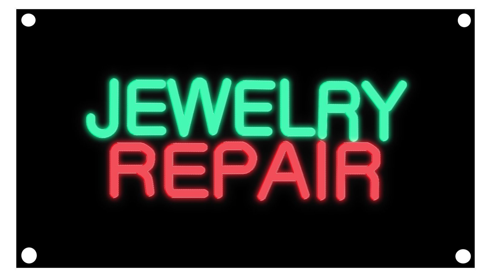 Image of 10256 jewelry repair border neon sign