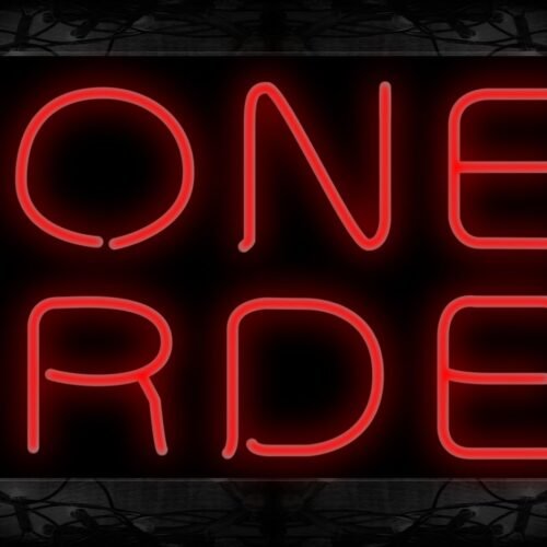 Image of 10262 Money Order Neon Sign 13x32 Black Backing