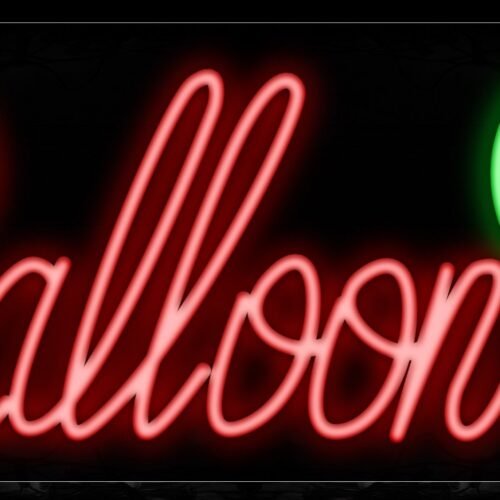Image of 10501 Balloon Traditional Neon_13x32 Black Backing