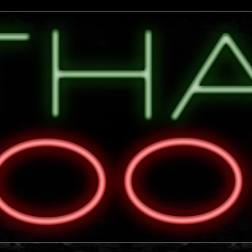 Image of 11487 Thai Food Neon Sign_13x32 Black Backing