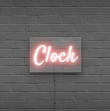 Clock Neon Signs