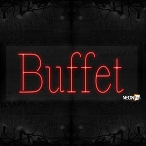Image of Buffet in red LED Flex