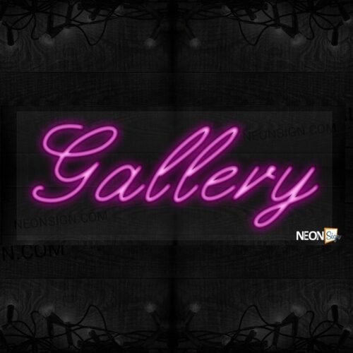 Image of Gallery in purple LED Flex