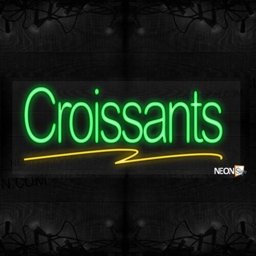 Image of Croissants with yellow line LED Flex