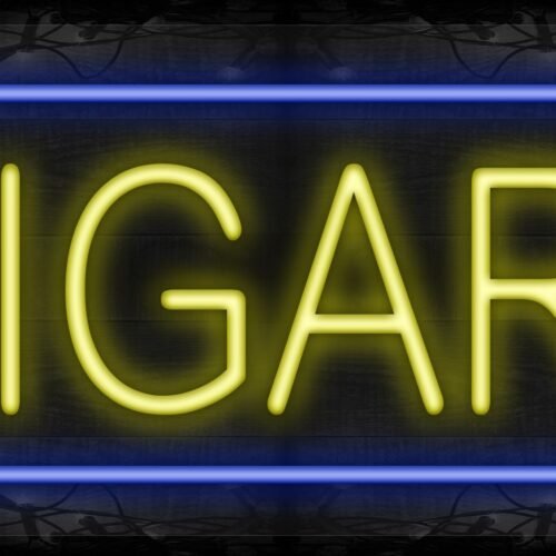 Image of Cigars with blue border LED Flex