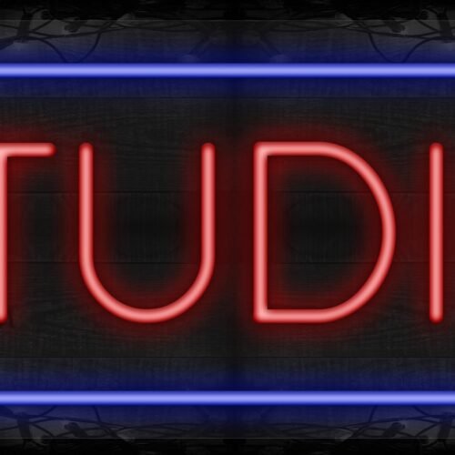 Image of Studio with blue border LED Flex