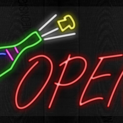 Image of Open with wine bottle LED Flex