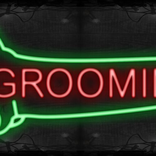 Image of Grooming with dog border LED Flex