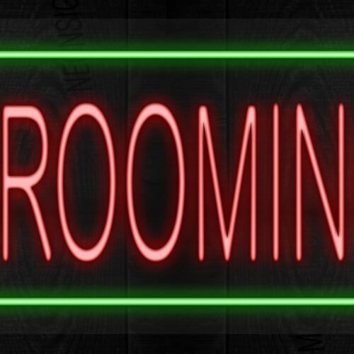 Image of Grooming with green border LED Flex