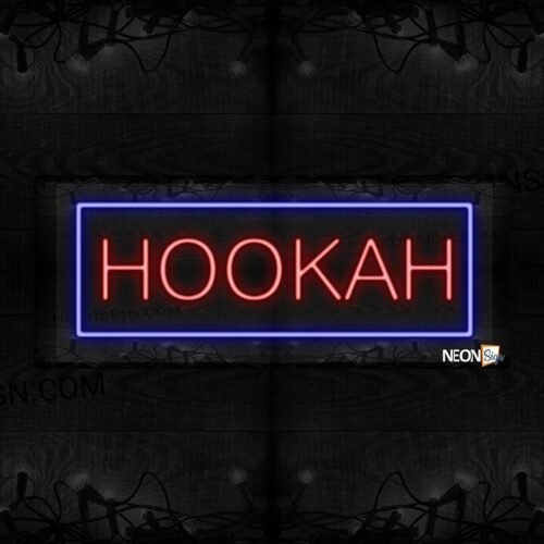 Image of Hookah with blue border LED Flex