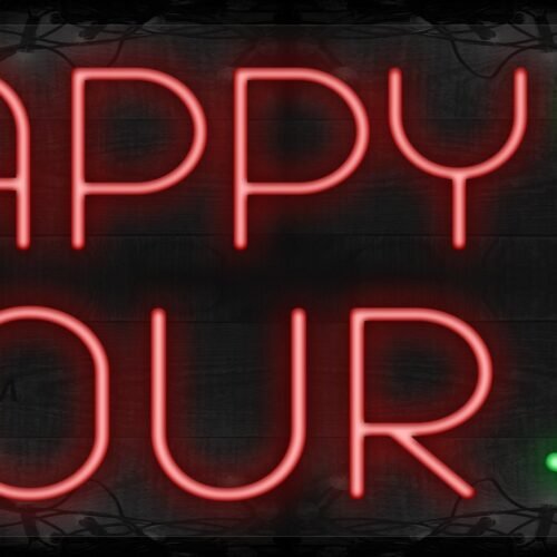 Image of Happy Hour with logo LED Flex