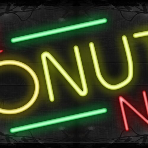Image of Hot Donuts Now with lines LED Flex