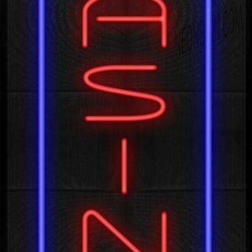 Image of Vertical Casino with Blue Border LED Flex