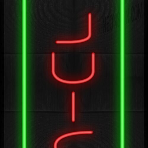 Image of Vertical E Juice with Green Border LED Flex
