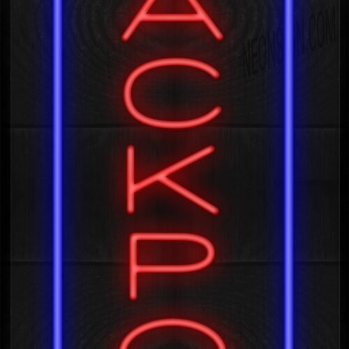 Image of Vertical Jackpot with Blue Border LED Flex