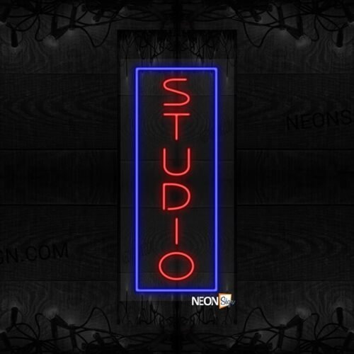 Image of Vertical Studio with Blue Border LED Flex