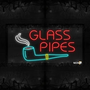 Image of Glass Pipes with a Pipe LED Flex