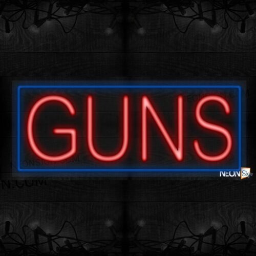 Guns with blue border LED Flex