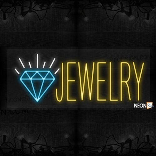 Jewelry in yellow with diamond LED Flex